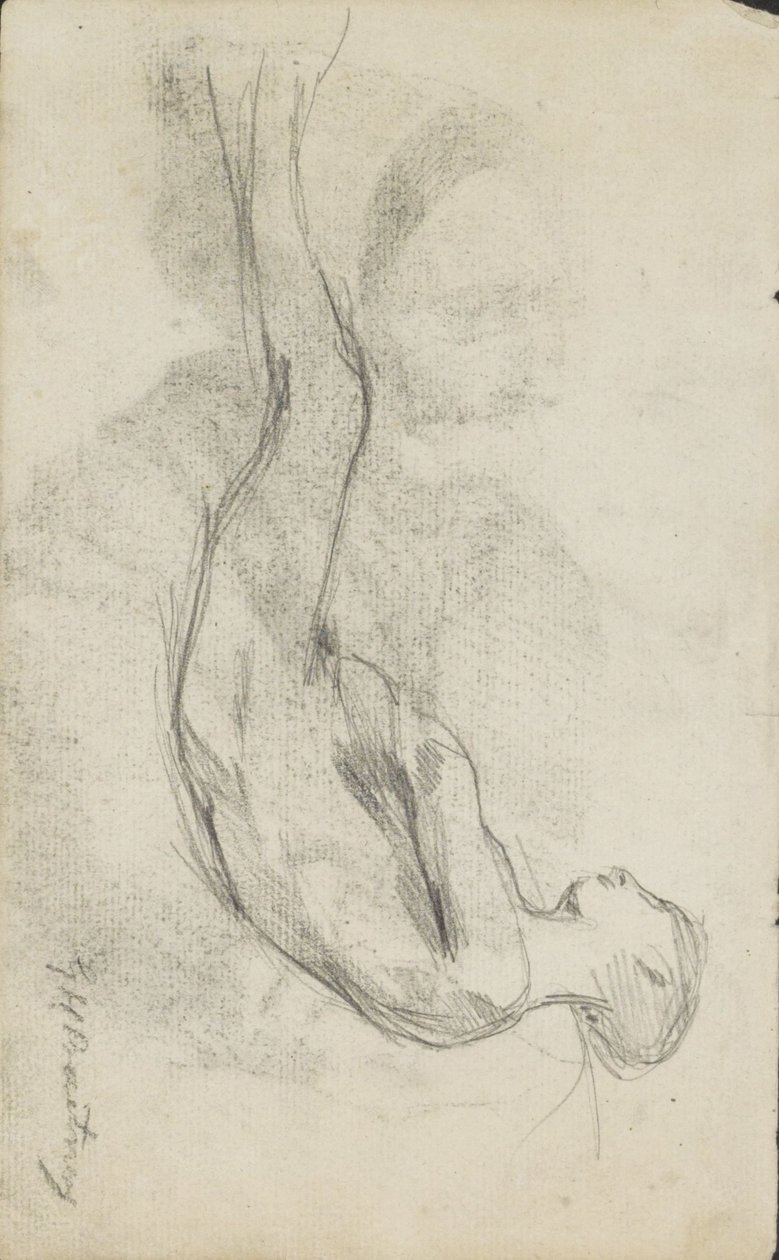 Acostado desnudo de George Hendrik Breitner (signed by artist)