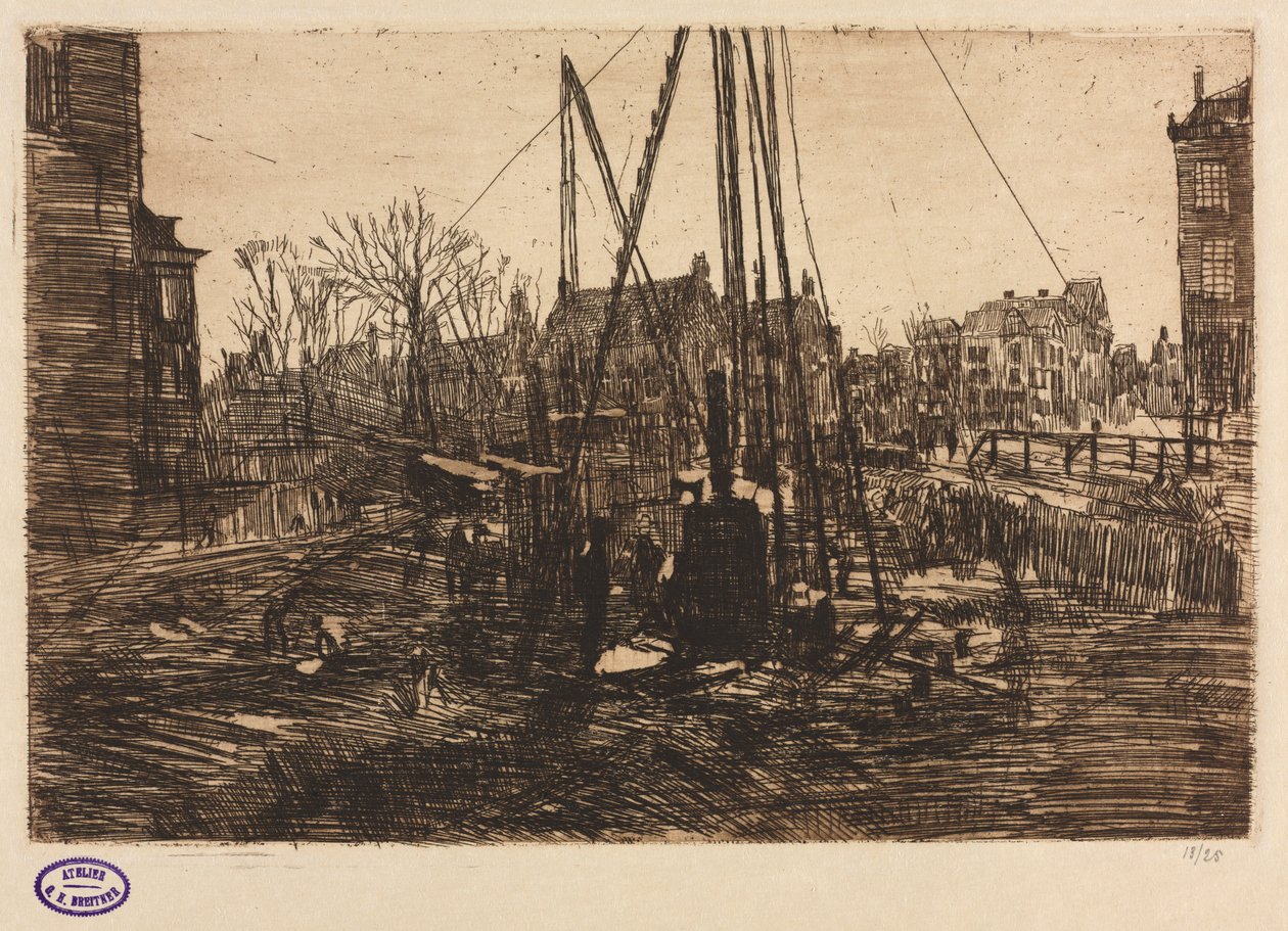 Sitio de construcción, Ámsterdam de George Hendrik Breitner