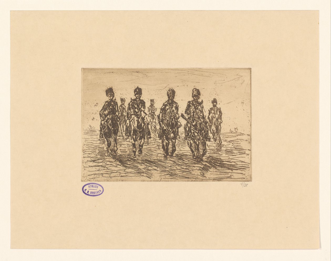 Húsares al galope de George Hendrik Breitner