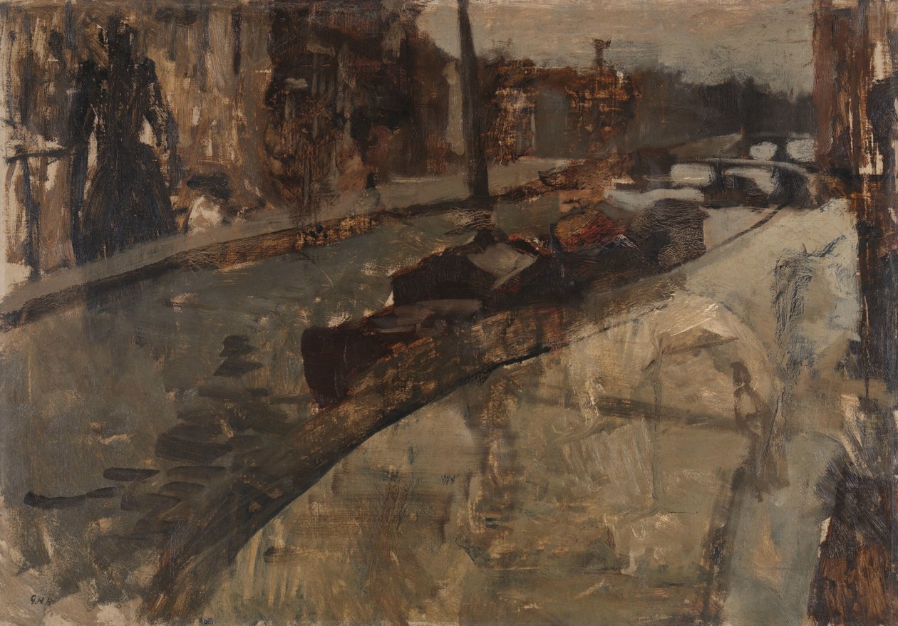 Prinsengracht cerca de Lauriergracht, Ámsterdam de George Hendrik Breitner
