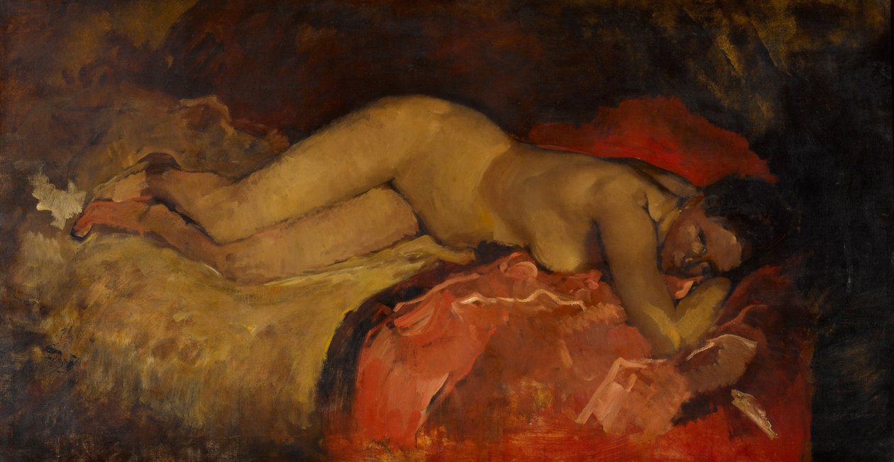 Desnudo reclinado, ca 1887 de George Hendrik Breitner
