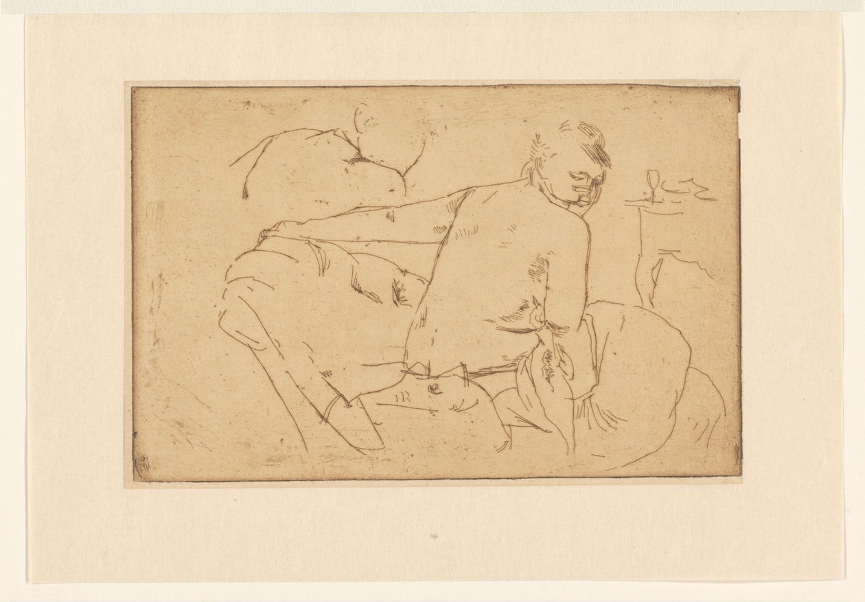 mujer sentada semidesnuda de George Hendrik Breitner