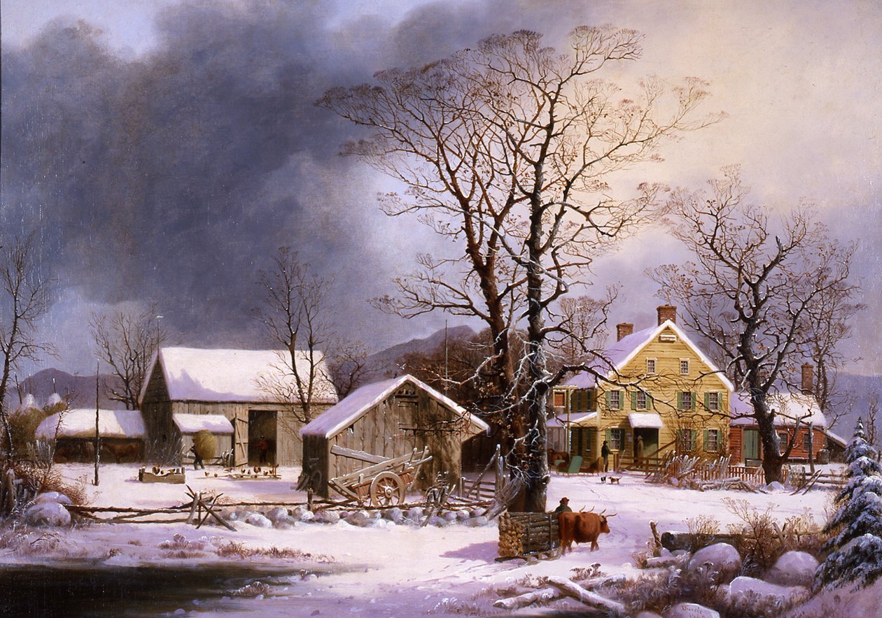 Invierno en el Campo de George Henry Durrie