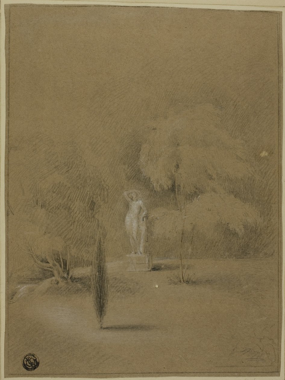 Estatua en el césped en Epsom de George Henry Harlow