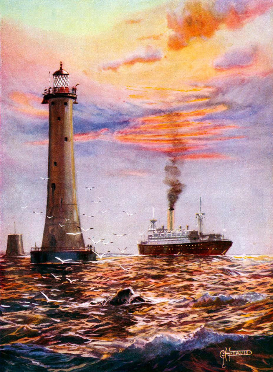 Faro Eddystone, Plymouth (pintura) de George Horace Davis