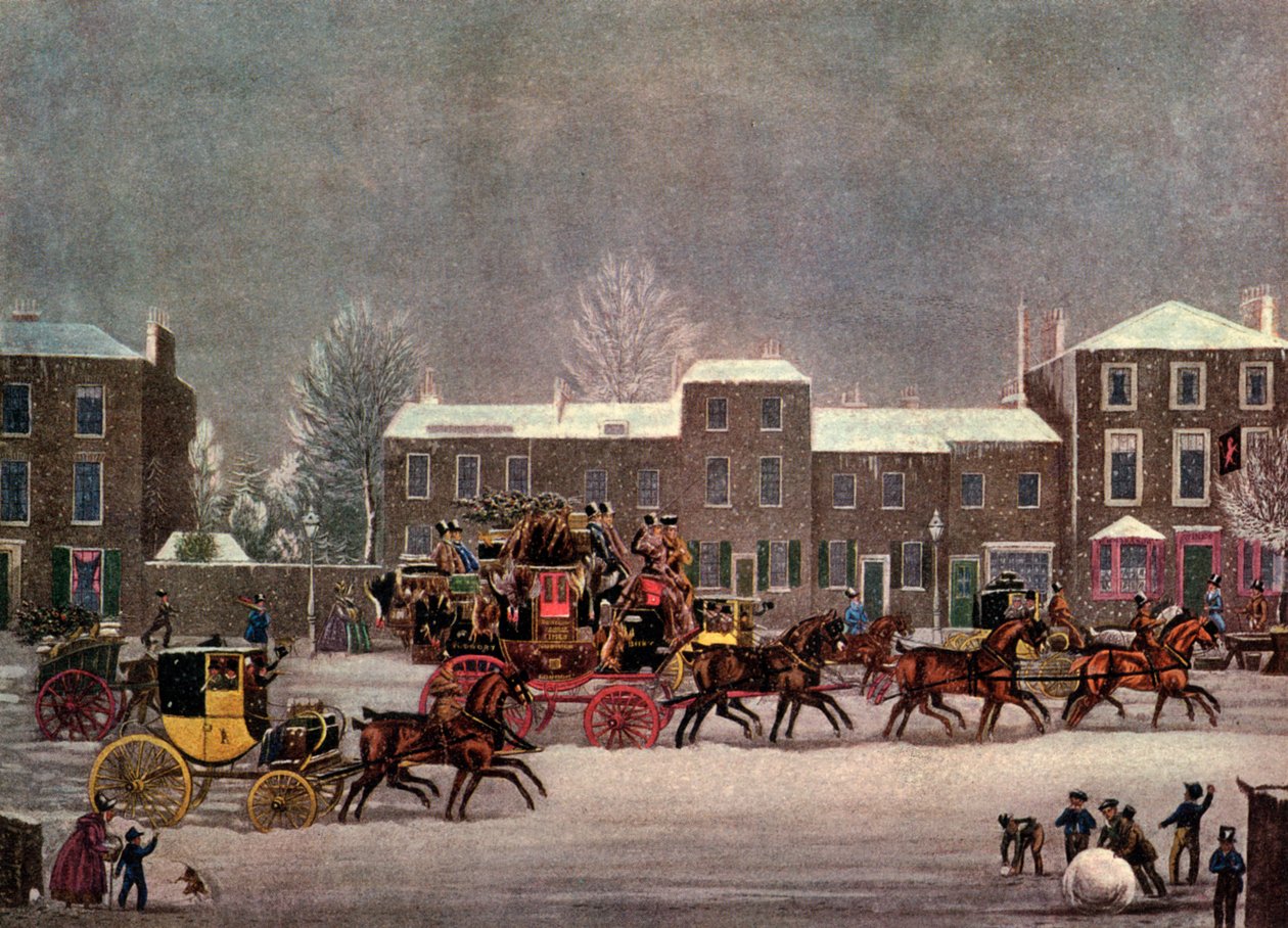 Aproximación a la Navidad, siglo XIX, 1927 de George Hunt