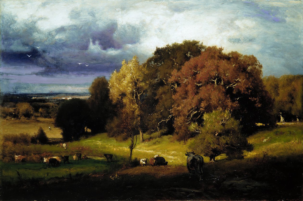 Robles de otoño, ca. 1878 de George Inness