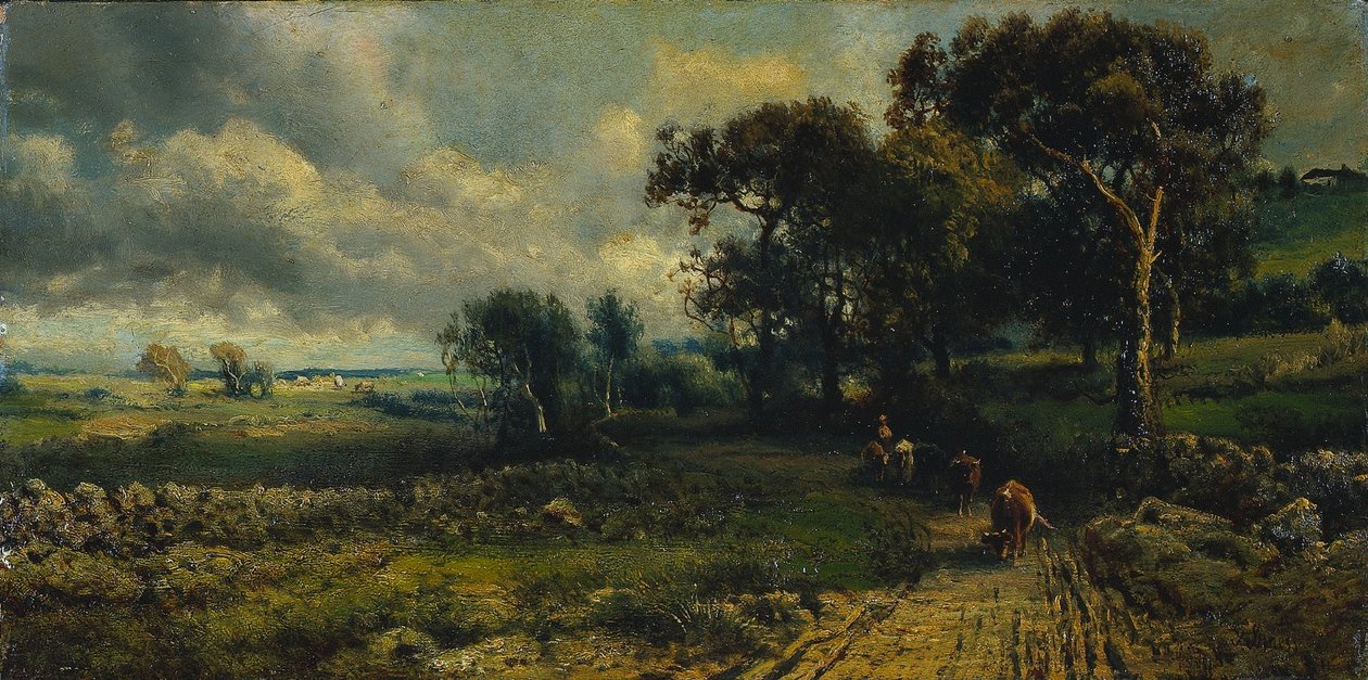 Nubes esponjosas, 1881 de George Inness