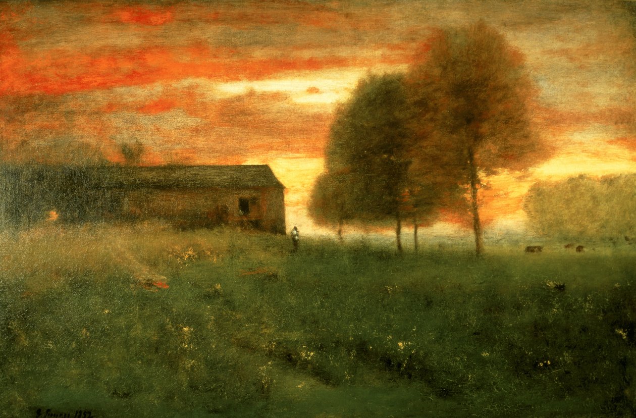 Atardecer, Montclair, 1892 de George Inness