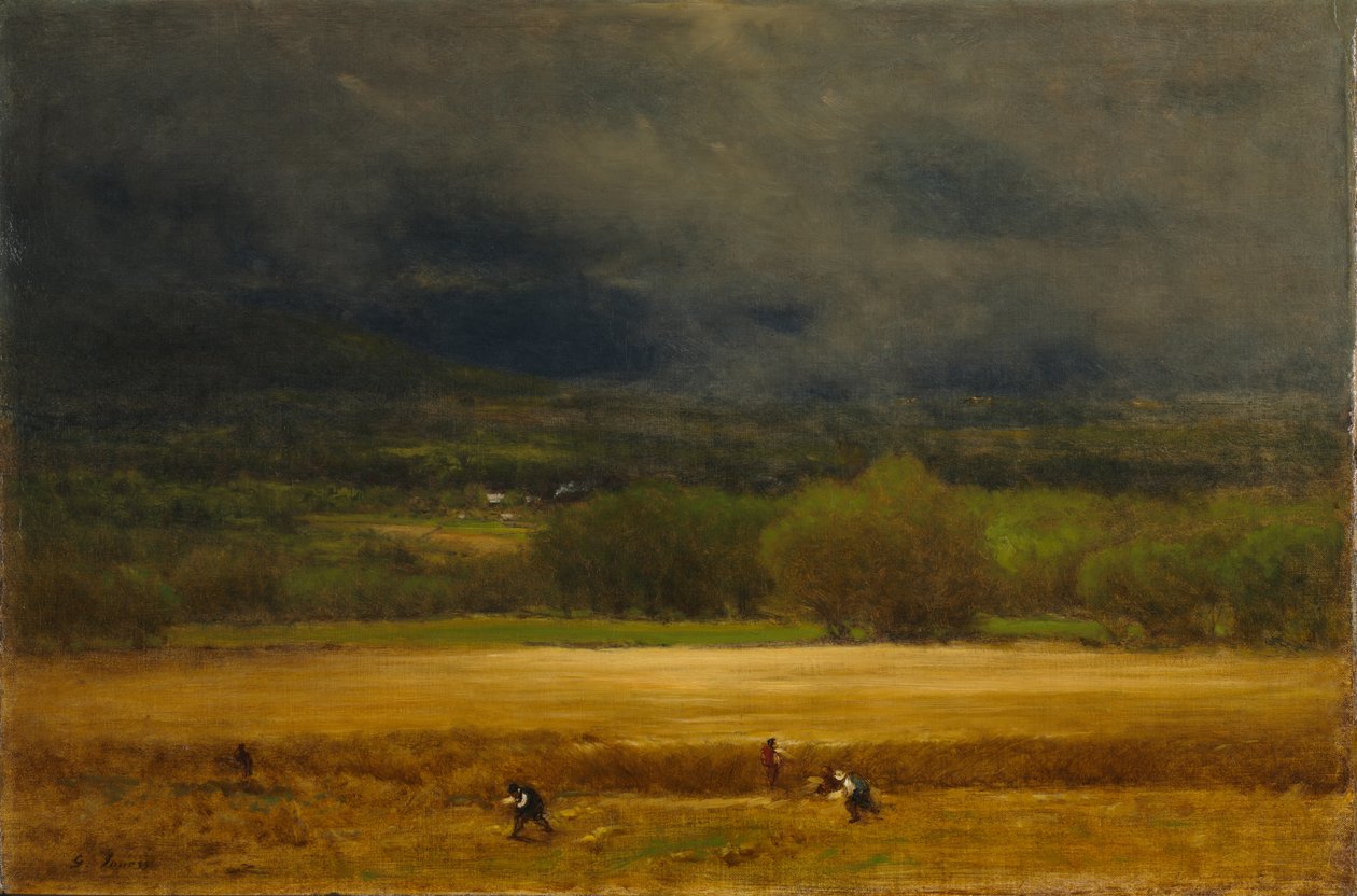 El campo de trigo, c. 1875-1877 de George Inness
