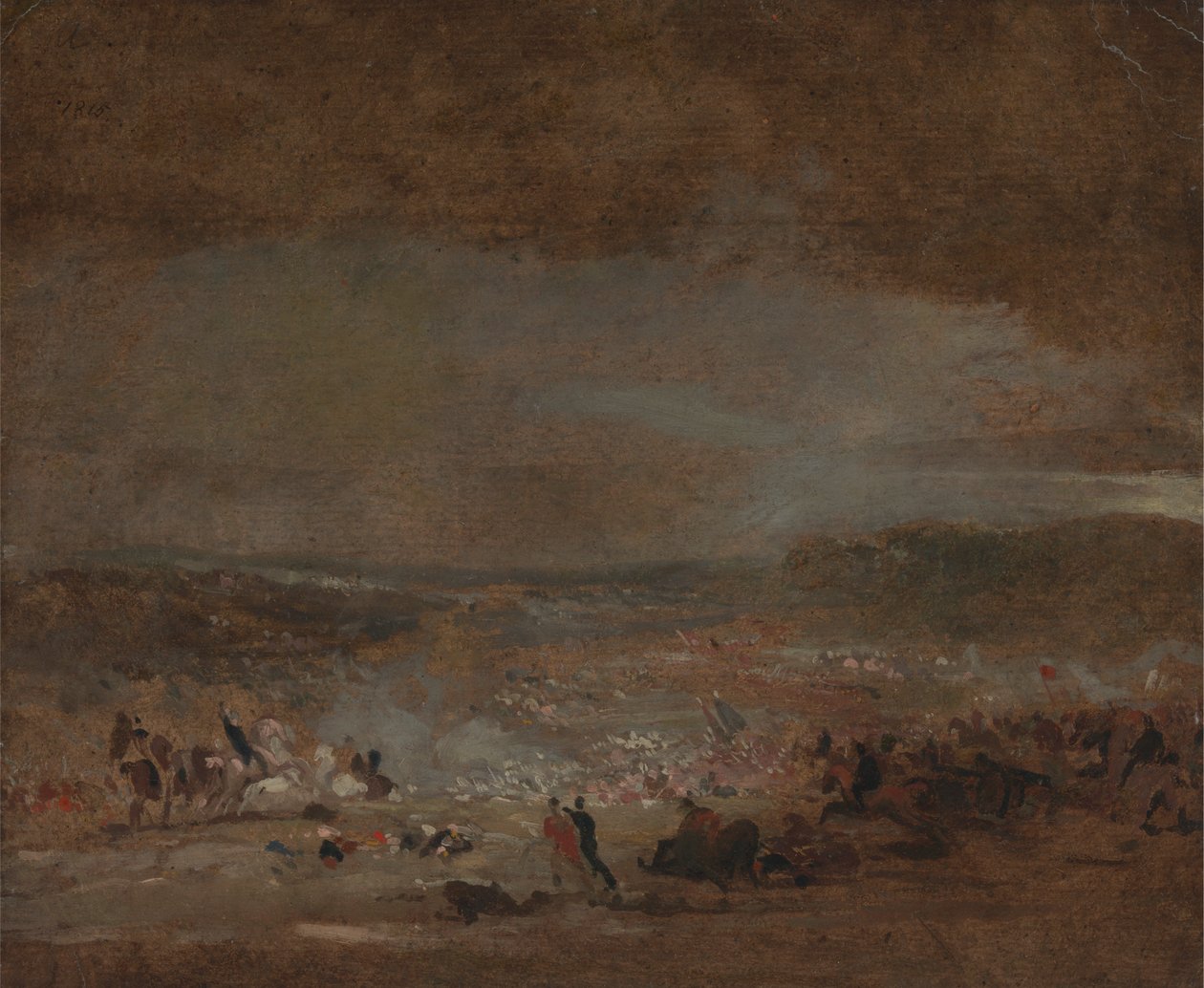 Estudio para "La batalla de Waterloo de George Jones