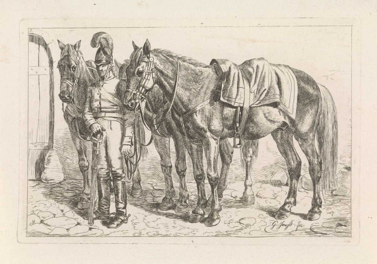 Cussier y tres caballos de George Jooss
