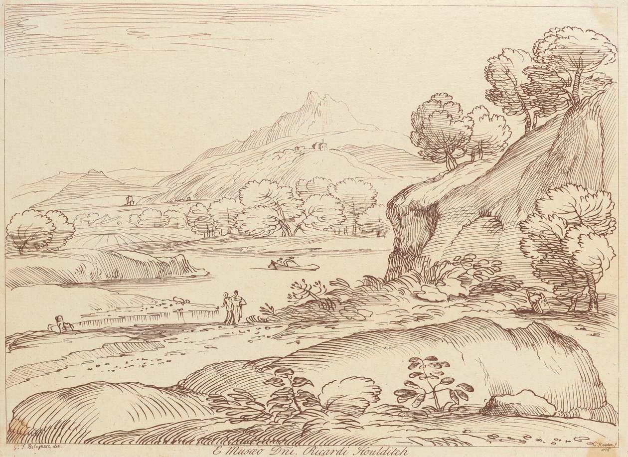 Sin título: Escena pastoral de George Knapton