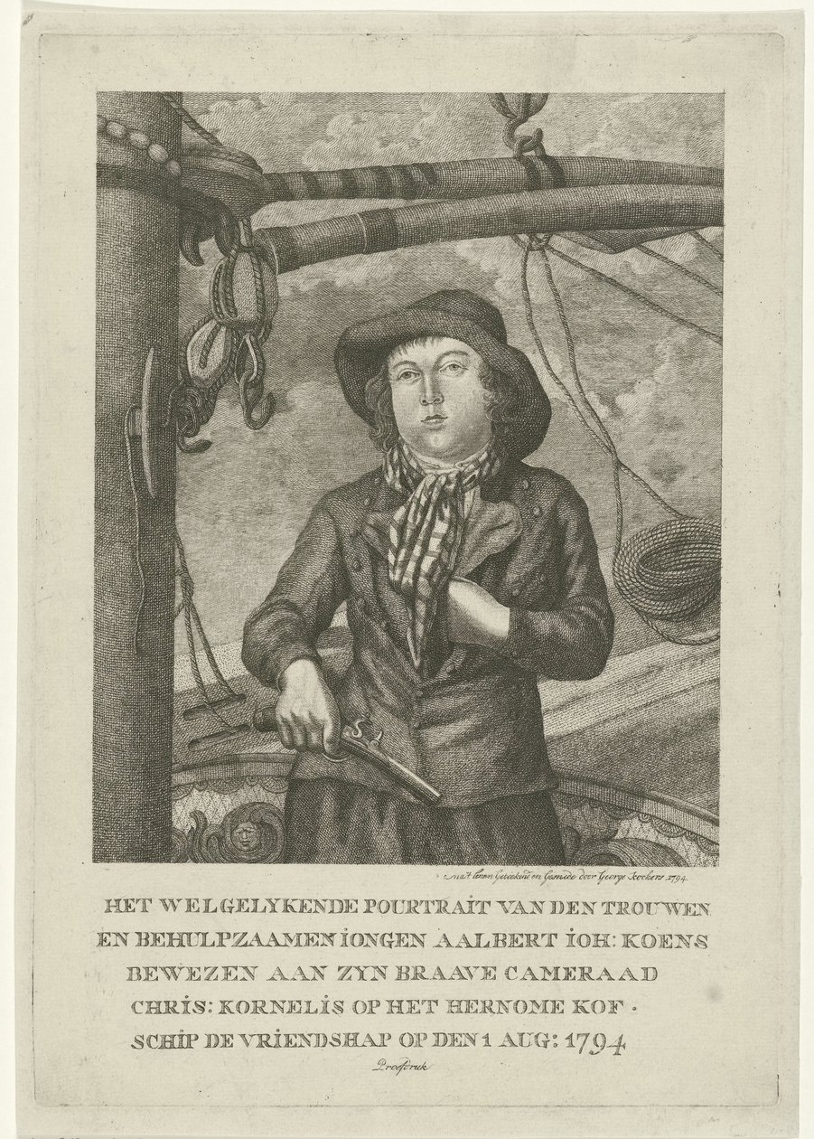 Retrato de Aalbert Joh. Koens de George Kockers