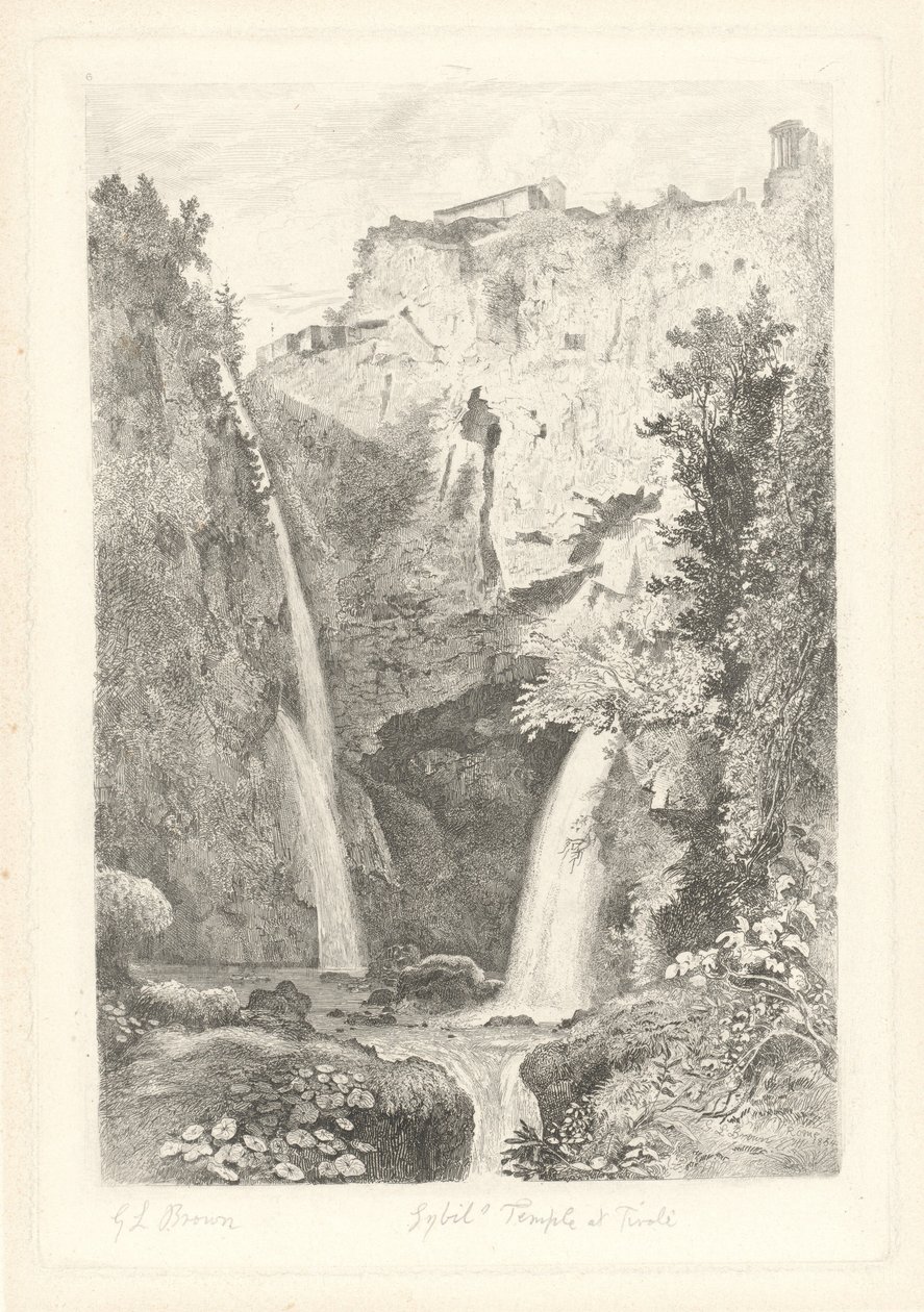 Cascadas en Tívoli de George Loring Brown