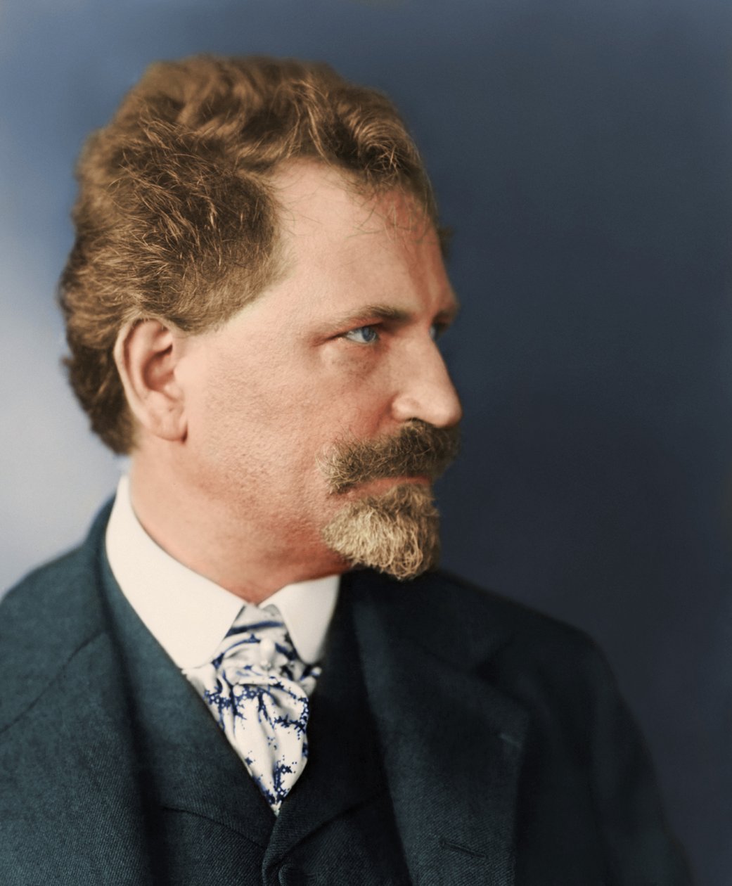 Portrait of Alfons Mucha de Bartolome Esteban and studio Murillo