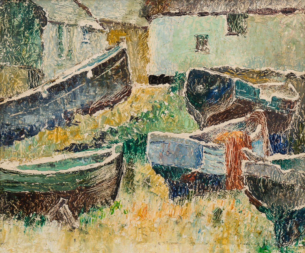 Sennen Cove (óleo sobre tabla) de George Manning Sanders