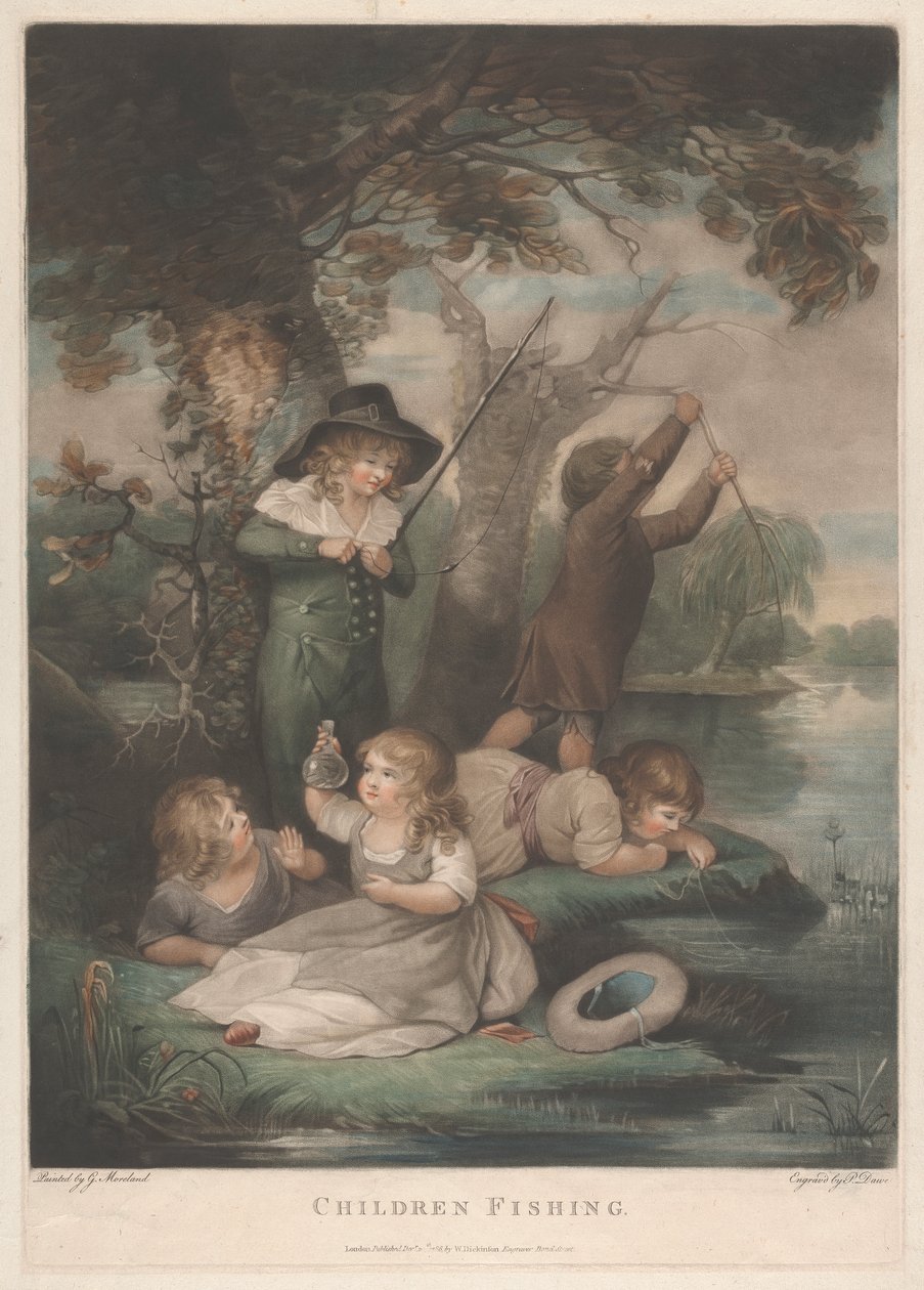 Pesca infantil de George Morland