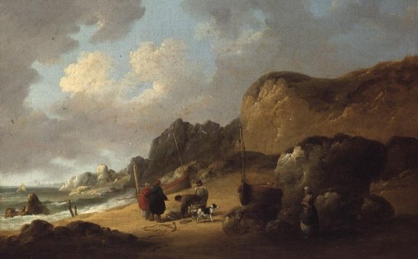 Valorando la pesca del día de George Morland