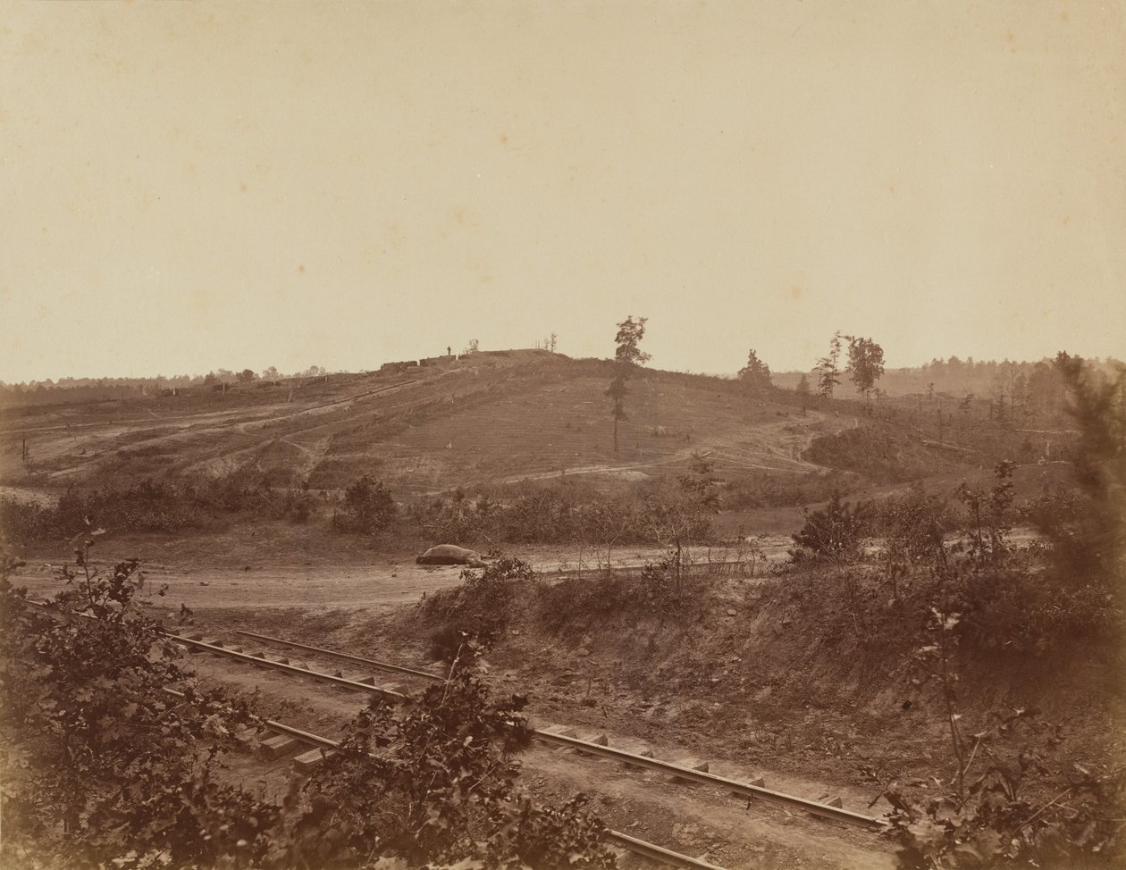 Campo de batalla en Atlanta, 1864 de George N. Barnard