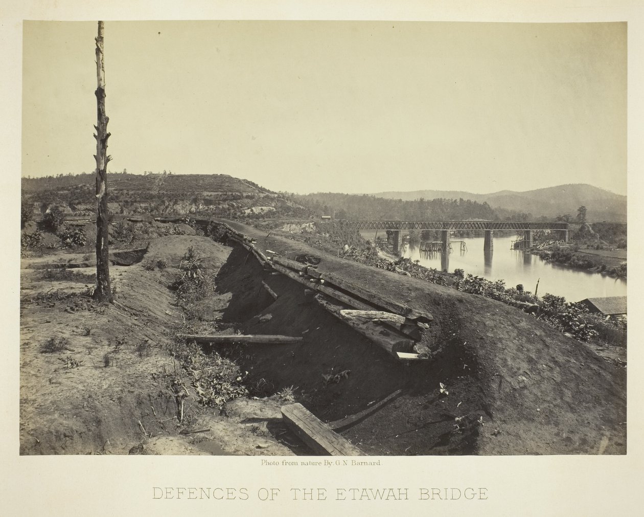 Defensas del puente de Etawah de George N. Barnard