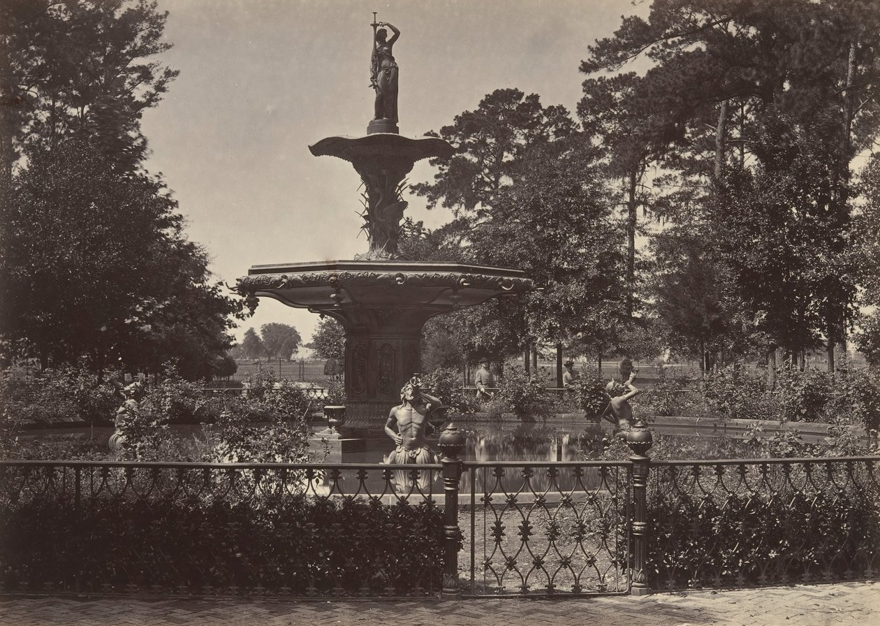 Fuente, Savannah, Georgia, 1860s de George N. Barnard