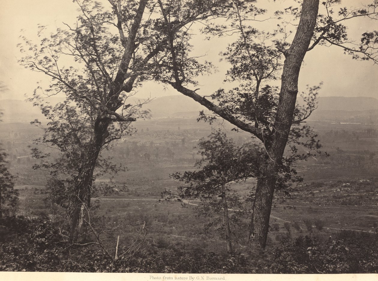 Orchard Knob desde Mission Ridge de George N. Barnard