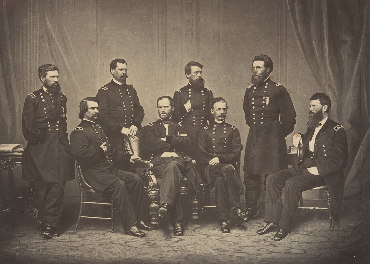 Sherman y sus generales de George N. Barnard