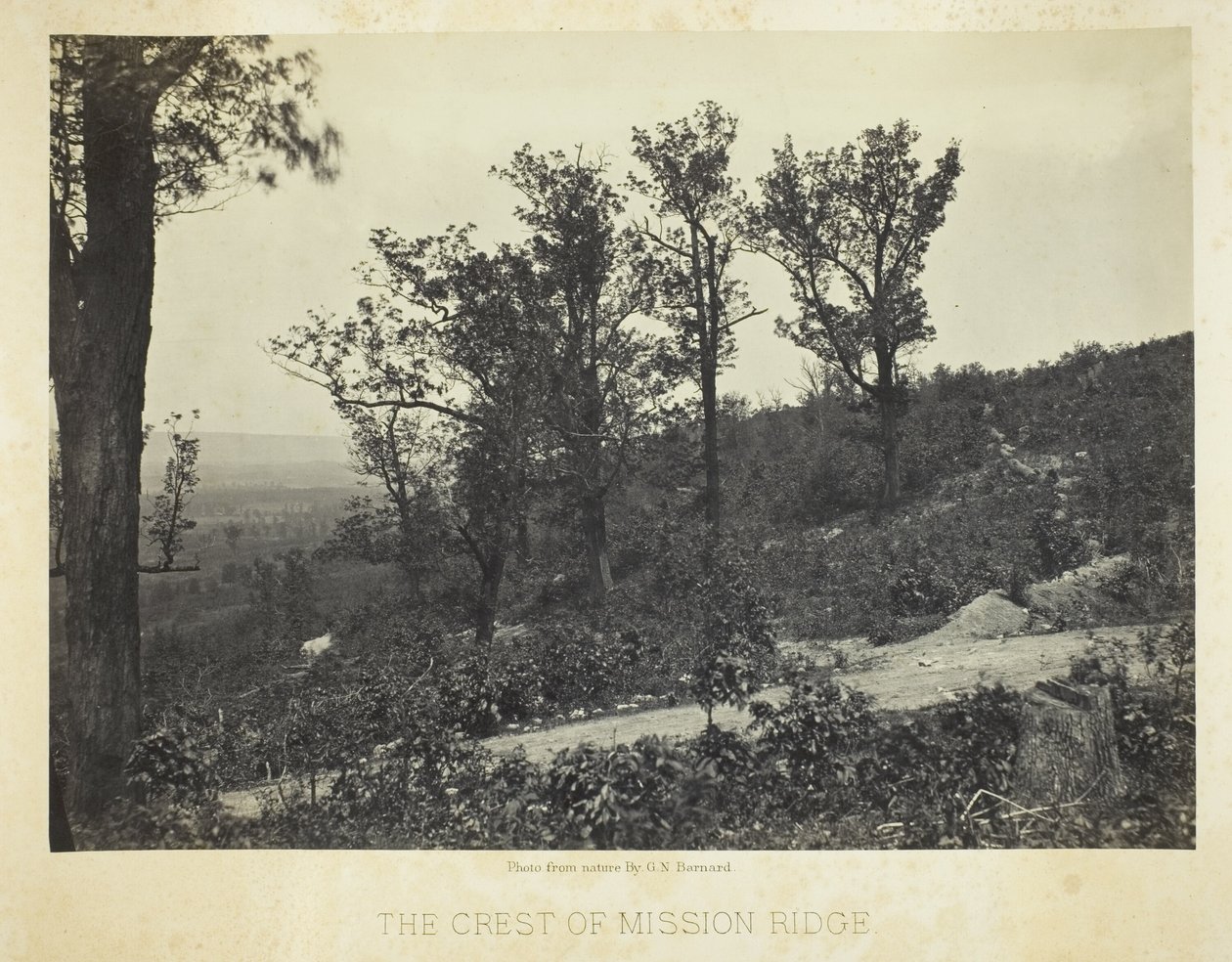 La cresta de Mission Ridge de George N. Barnard