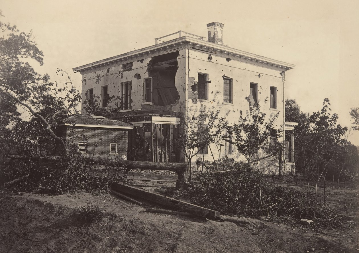 La Casa Potter, Atlanta, 1860s de George N. Barnard