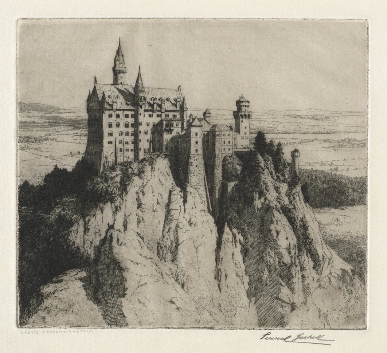 Castle Neuschwanstein de George Percival Gaskell