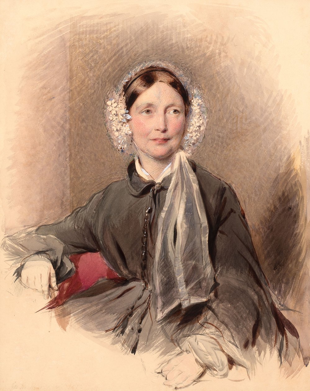 Retrato de una mujer desconocida de George Richmond