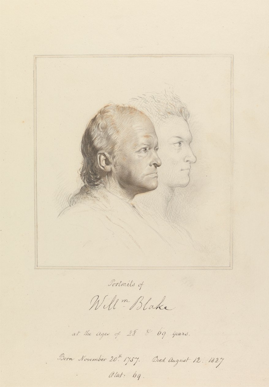 William Blake en la juventud y la edad de George Richmond