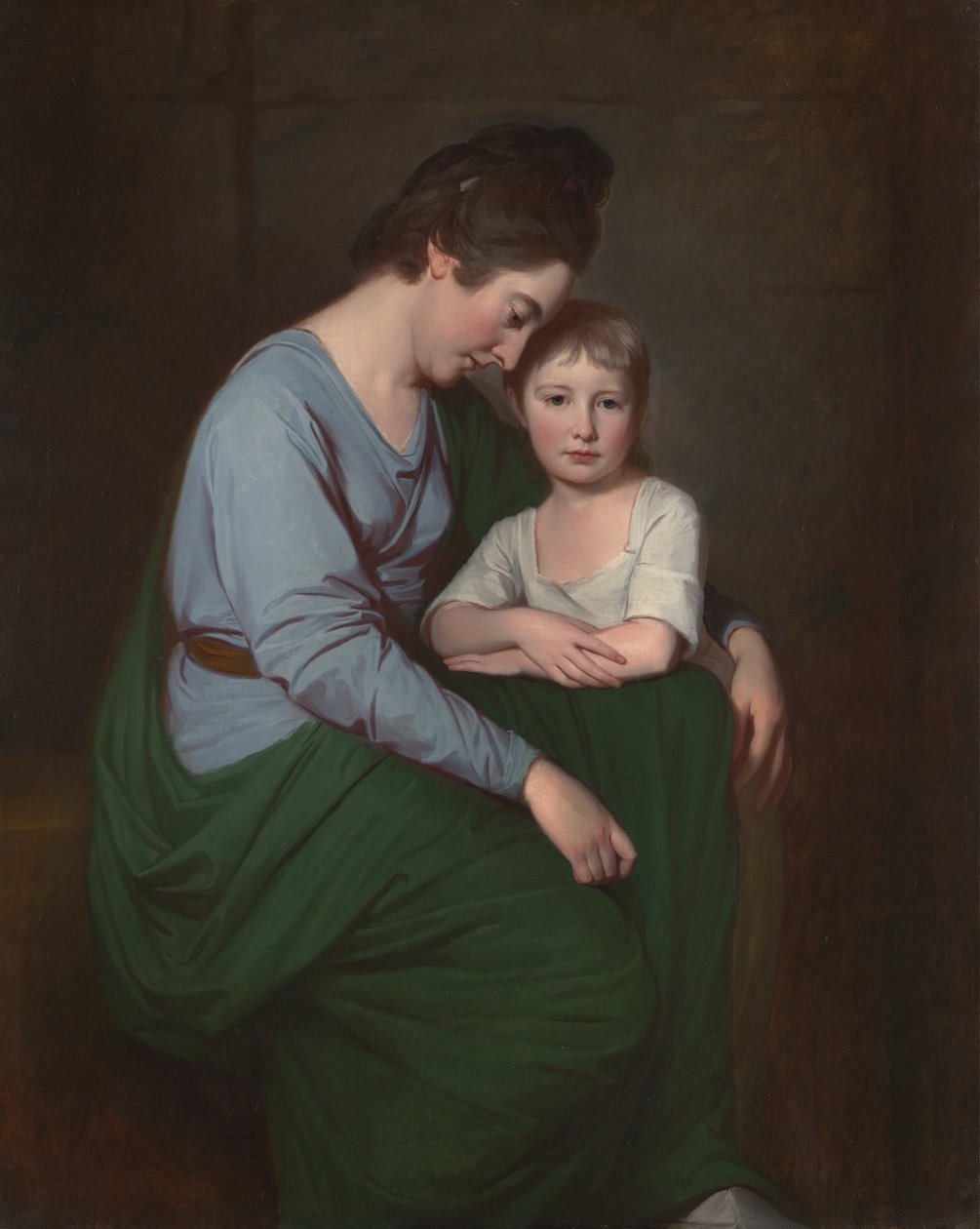 Anne Wilson y su hija Sybill de George Romney