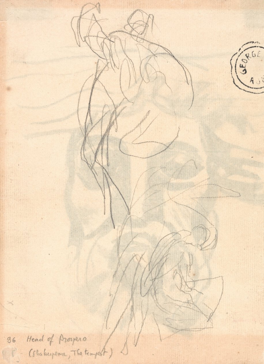 Figura con capa saltando de George Romney