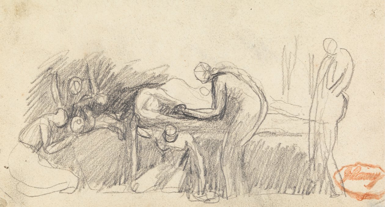Figura Estudio de composición 23 de George Romney