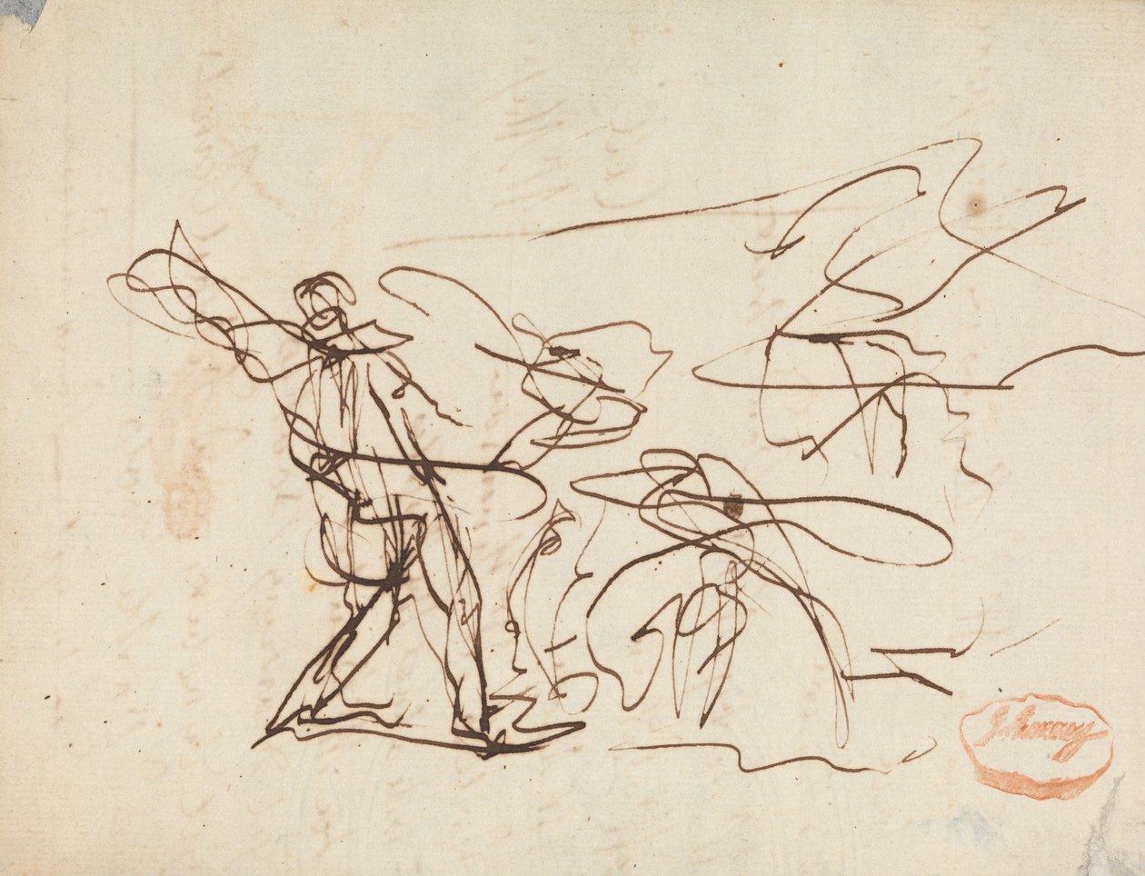 Figura Estudio de composición 25 de George Romney