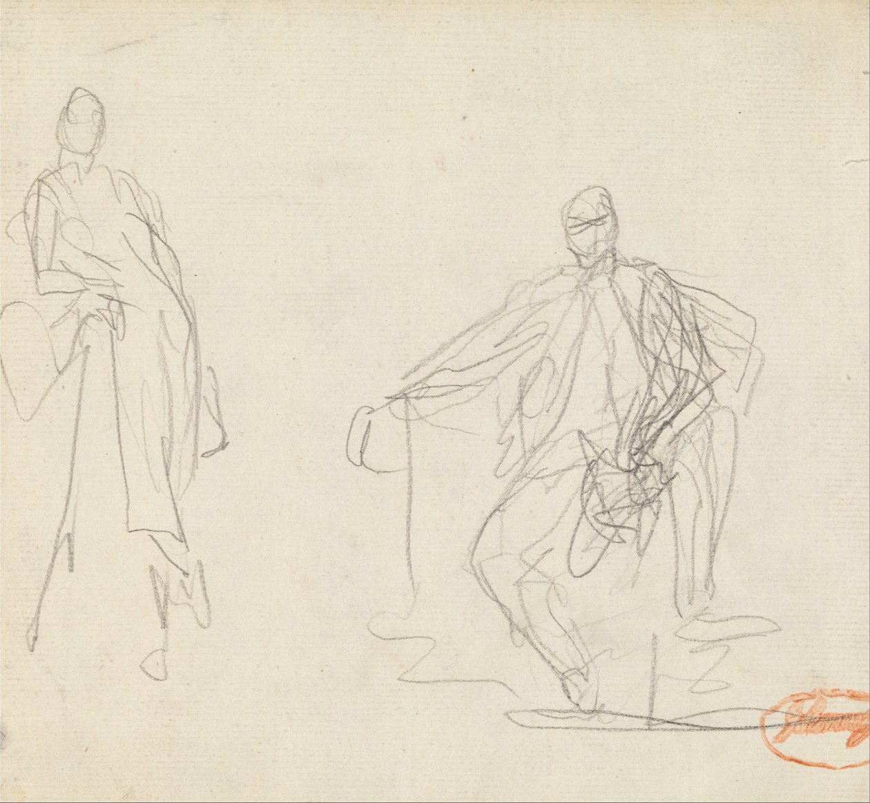 Figura Estudio de composición 30 de George Romney