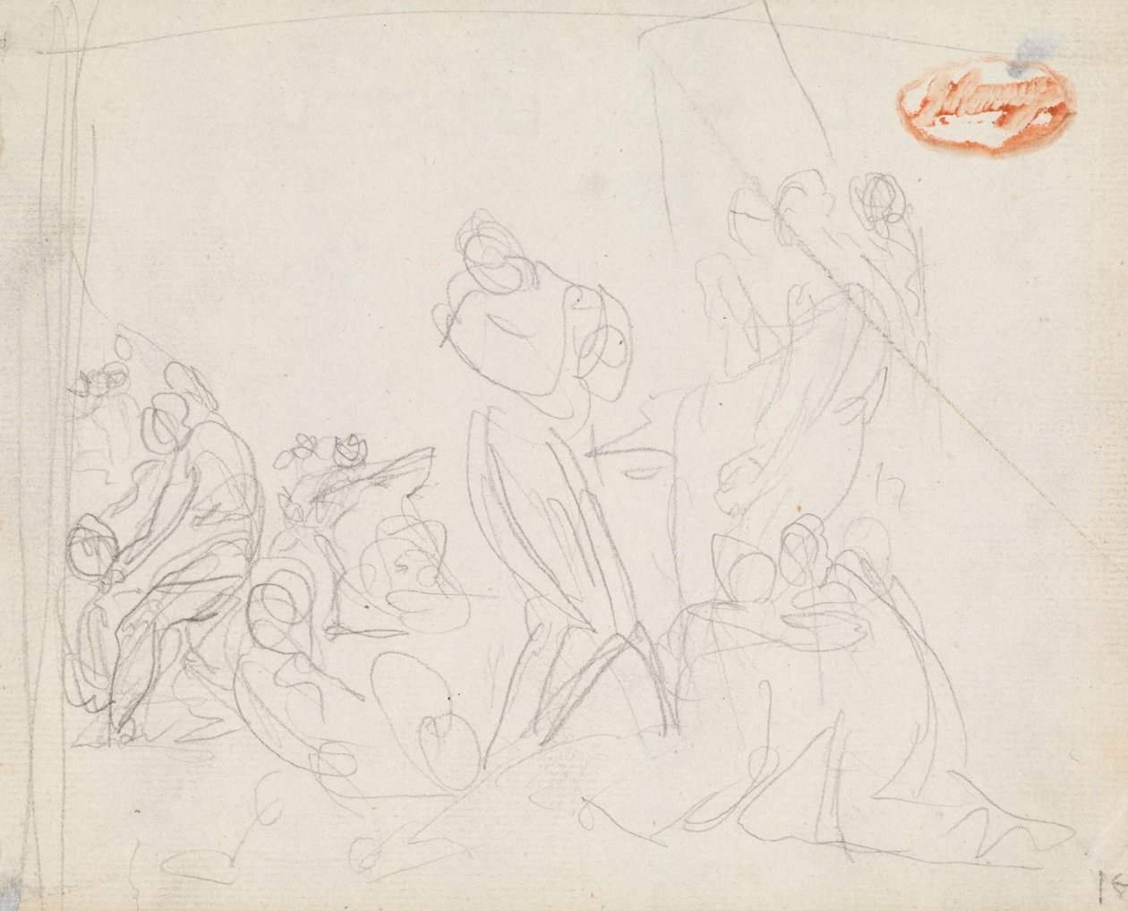 Figura Estudio de composición 34 de George Romney