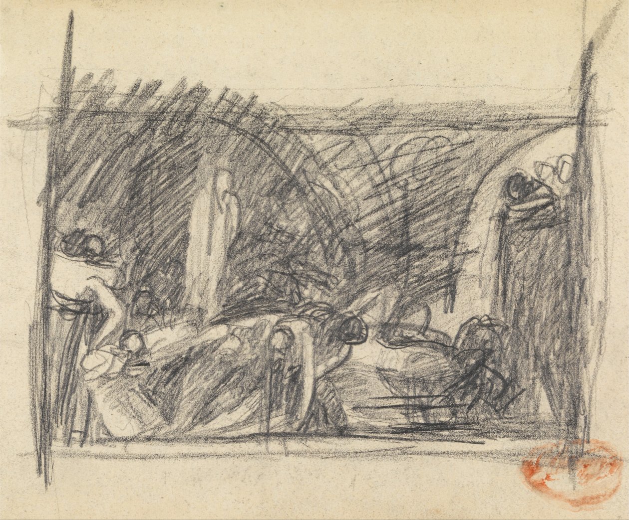 Figura Composición Estudio 3 de George Romney