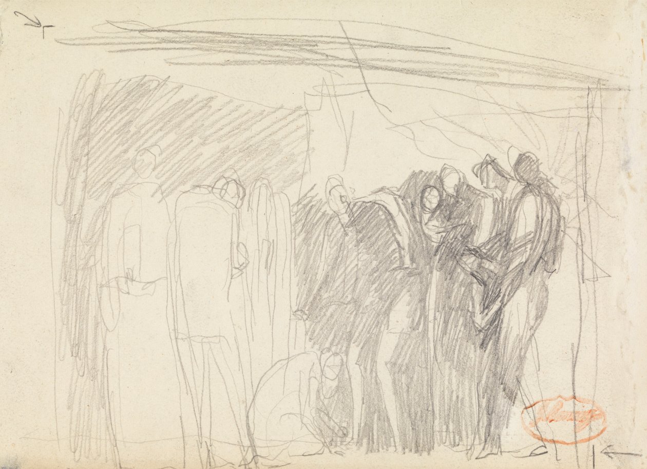 Figura Estudio de composición 46 de George Romney