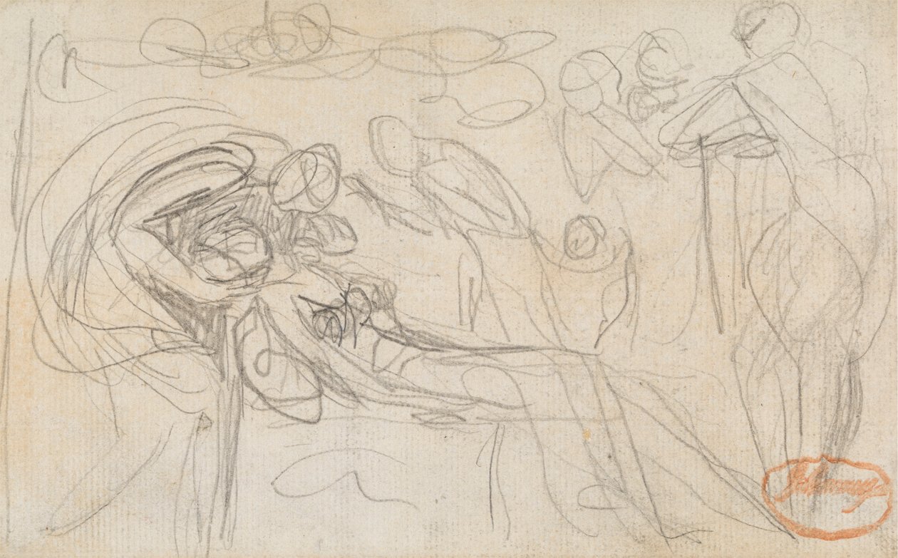 Figura Estudio de composición 49 de George Romney