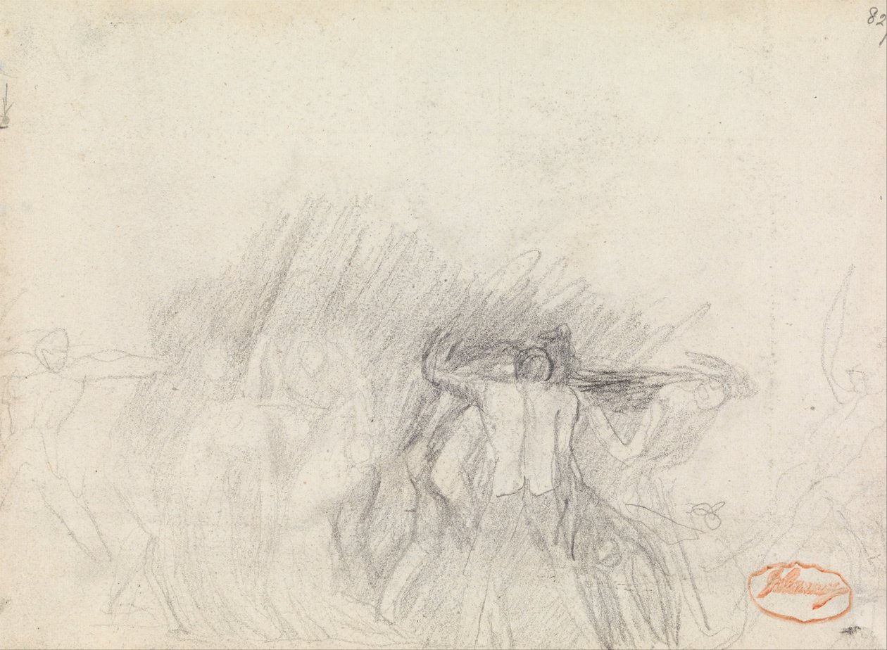 Figura Estudio de composición 50 de George Romney