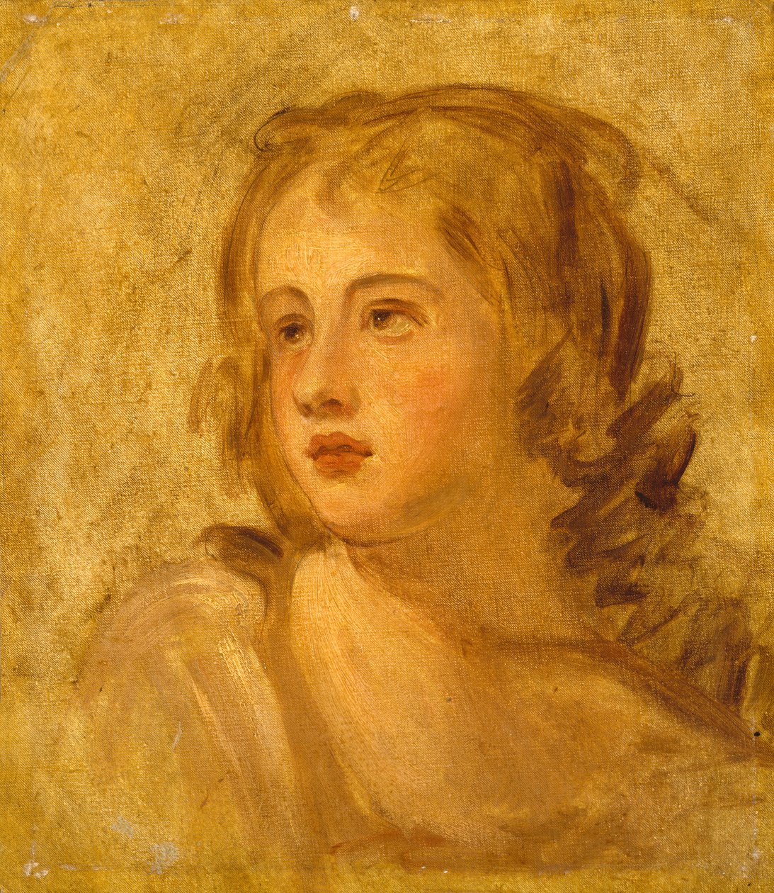 Cabeza de una mujer de George Romney