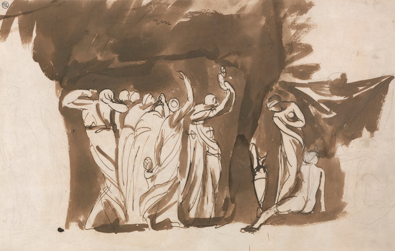 Grupo mitológico de mujeres y niños de George Romney