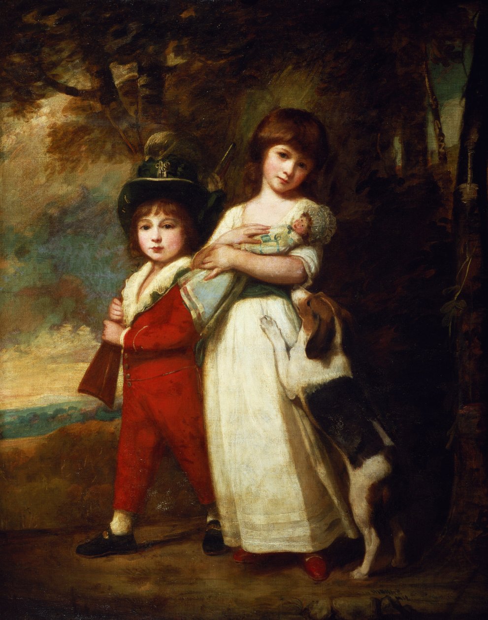 Retrato de los niños Vernon de George Romney