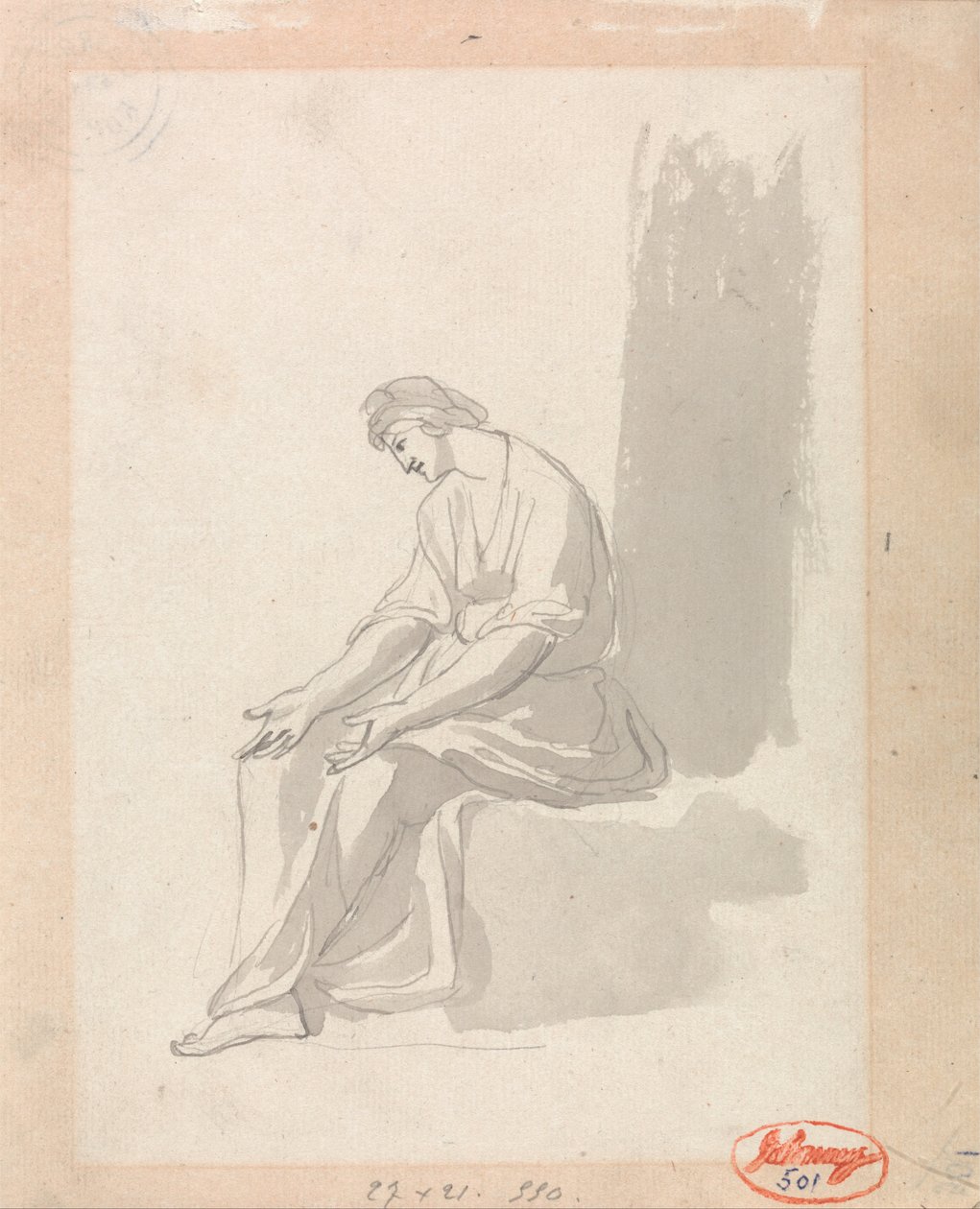 Mujer sentada de George Romney