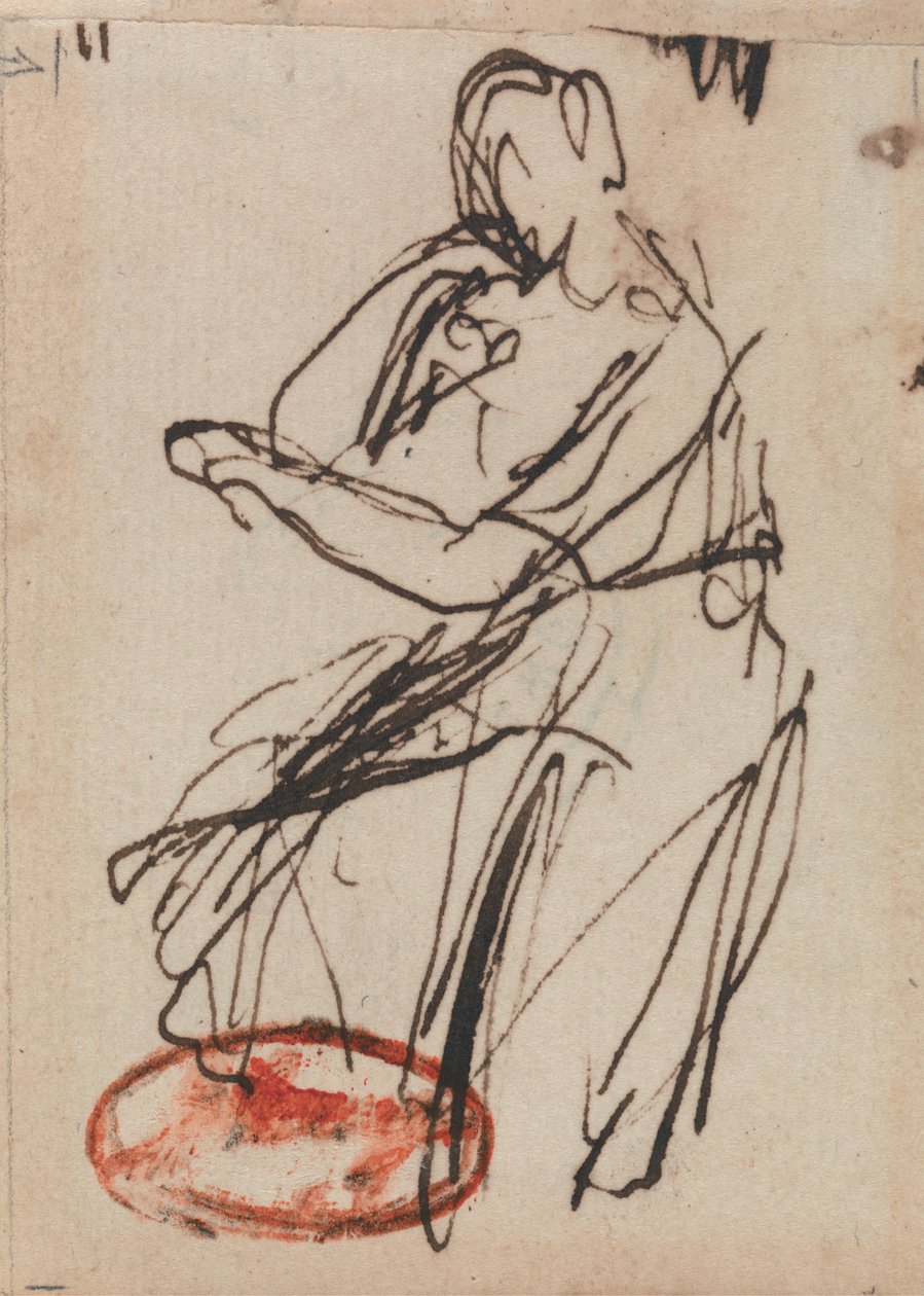 Mujer sentada de George Romney