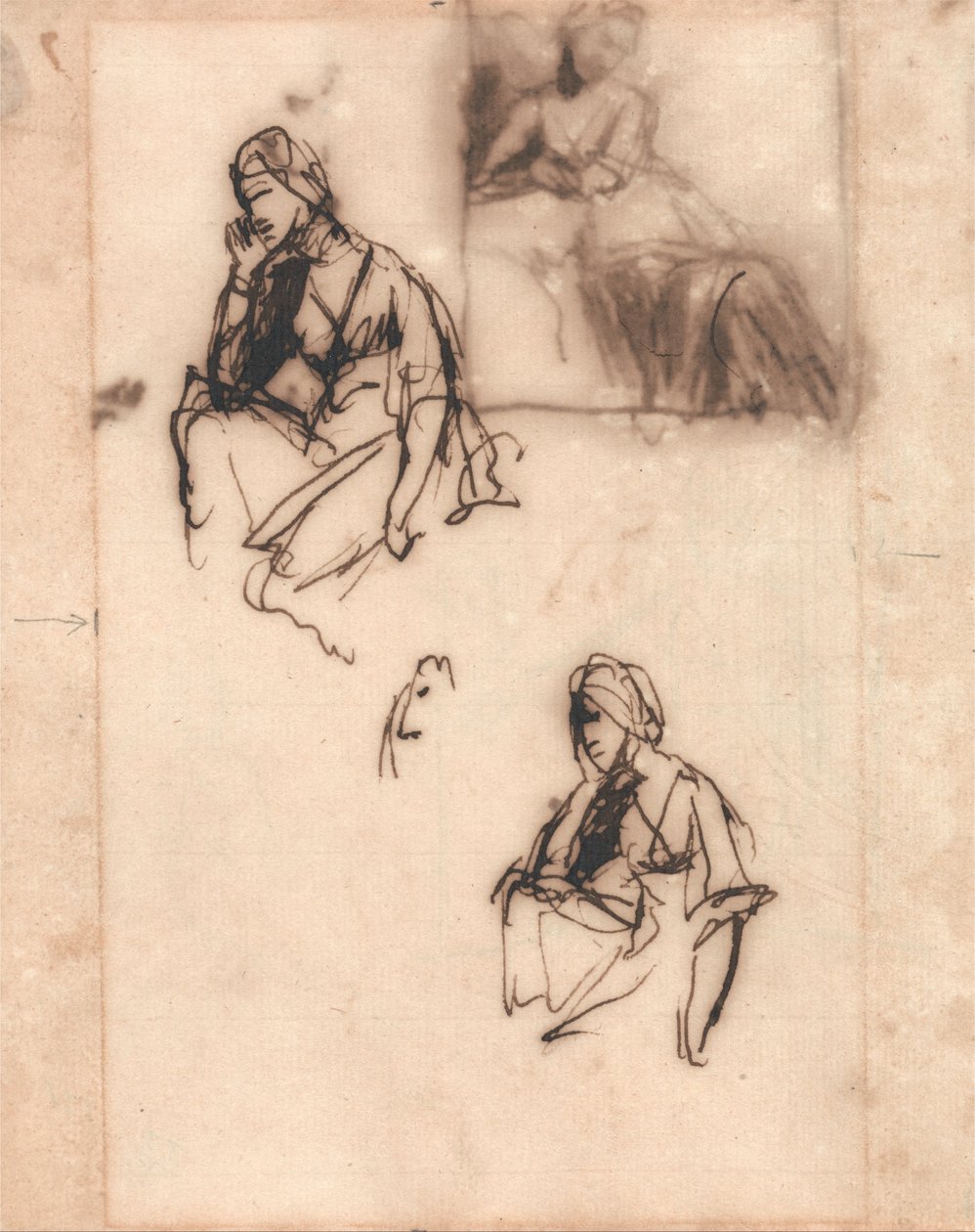 Mujer sentada de George Romney