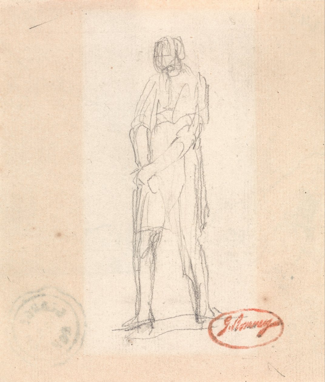 Figura de pie de George Romney